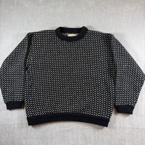 Vintage 80s L.L. Bean Norwegian Birdseye Sweater XL - Made in Norway -Wool Blend